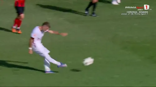 Ovidiu Perianu a marcat un gol senzațional în Csikszereda - CFR Cluj (FOTO: captură Prima Sport 1)