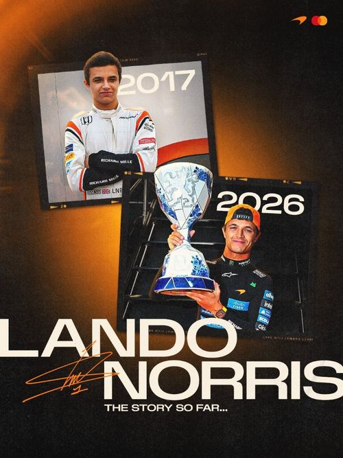 Povestea lui Lando Norris la McLaren (FOTO: x.com/McLarenF1)