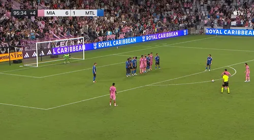 Al patrulea gol marcat de Messi în meciul cu Montreal. Foto: captură YouTube/Major League Soccer
