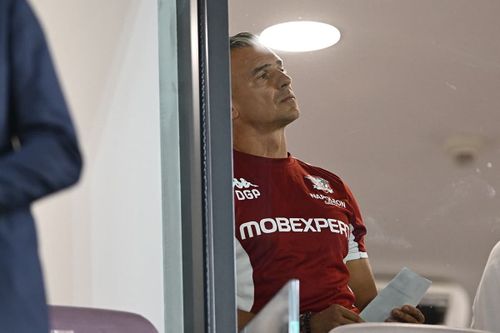 Daniel Pancu, în lojă, la Rapid - Craiova. Foto: Iosif Popescu
