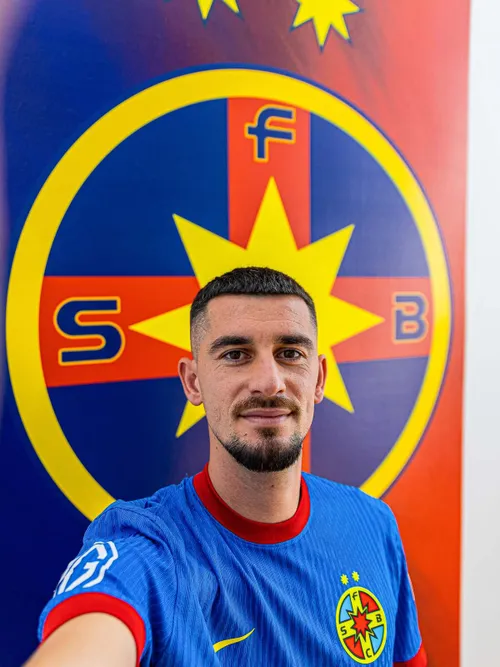 Meriton Korenica, prezentat oficial la FCSB. Foto: Facebook/FCSB