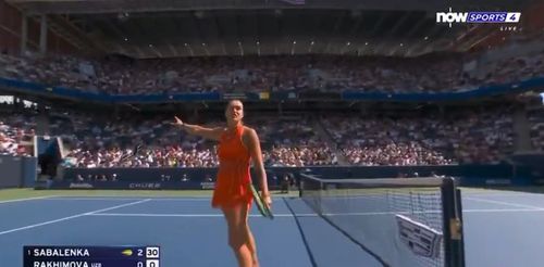 Aryna Sabalenka, nemulțumită la US Open din cauza unei persoane care fuma marijuana. Foto: captură X/@TheTennisLetter
