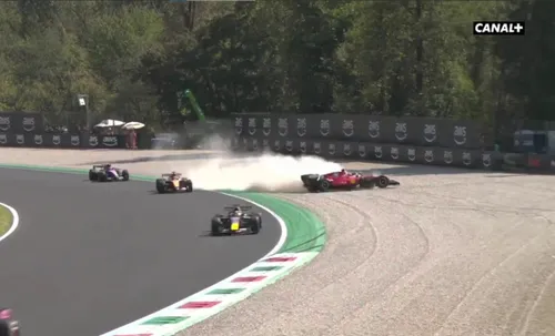 Charles Leclerc, accident violent la Monza Foto captură Video X .jpg