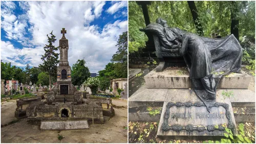 FOTO | Drama uitată pe care o spune spectaculosul Monument Turtucaia din Cimitirul Bellu. Cândva, avea și doi sfincși masivi din bronz