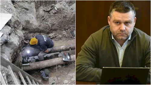 VIDEO | Primarul Ciucu mai că acuză Termoenergetica de sabotaj. "Apa rece și cea caldă, introduse pe aceeași țeavă, asta fisurează conductele. Voi asistați neputincioși la avarii"