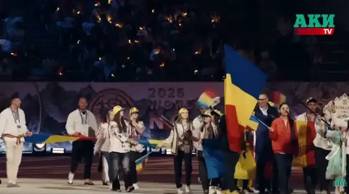 Victor Ponta, la Jocurile Mondiale ale Nomazilor de la Bishkek. Foto: captură YouTube @AKIpress News