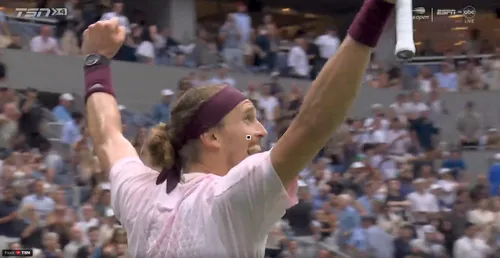 Alexander Zverev nu și-a dat seama că a câștigat US Open. Foto: captură X/@JuannDis