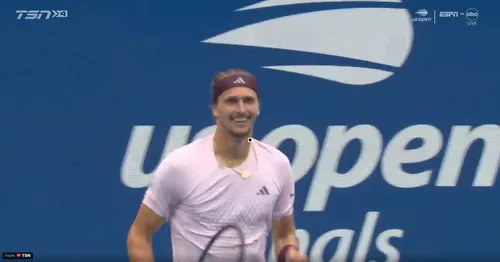 Alexander Zverev nu și-a dat seama că a câștigat US Open. Foto: captură X/@JuannDis