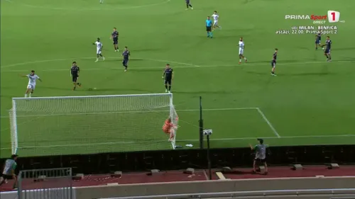 Ionuț Radu, învins de un gol spectaculos în Omonia Nicosia - Celta Vigo. Foto: captură Prima Sport.