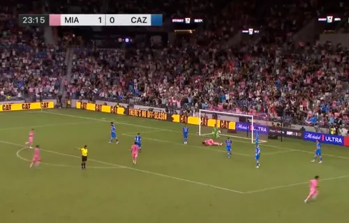 Golul marcat de Lionel Messi în meciul cu Cruz Azul. Foto: captură X/@MLS