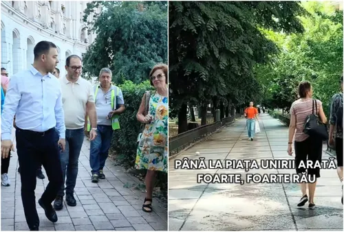 VIDEO | Dl. Ciucu s-a plimbat pe Bulevardul Unirii și a descoperit că arată "foarte, foarte rău". La primăvară, va fi șantier și aici, unul de "regenerare urbană"