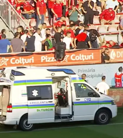 Panică înainte de UTA - Sepsi   FOTO:  Medicii au intervenit în tribune,  la Arad