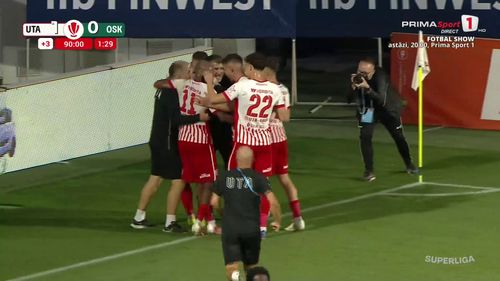 Golul marcat de UTA cu Sepsi, în prelungiri. Captură Prima Sport (21).jpg