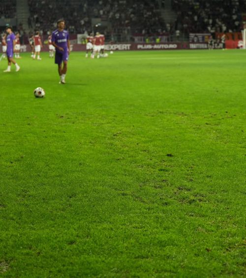A CEDAT COMPLET  Gazonul din Giulești,  făcut praf!  Brazde și gropi înainte de Rapid - FC Argeș: imagini surprinse de GOLAZO.ro