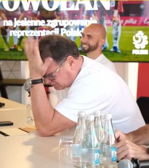 „Am călcat pe o mină nenorocită”   FOTO-VIDEO.  Reacția caraghioasă a selecționerului Poloniei, după ce  s-a contrazis înaintea meciului cu România