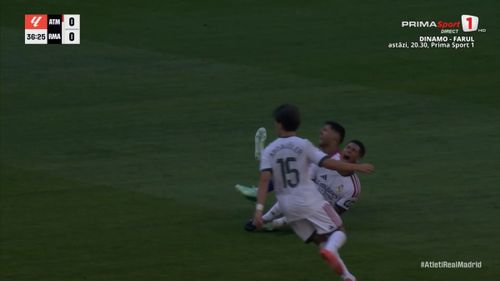 Tensiunile dintre Atletico și Real Madrid / foto: capturi Prima Sport