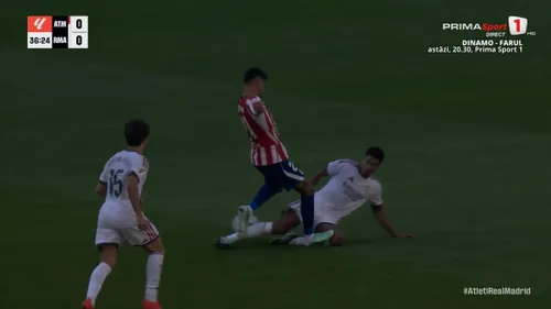 Tensiunile dintre Atletico și Real Madrid / foto: capturi Prima Sport