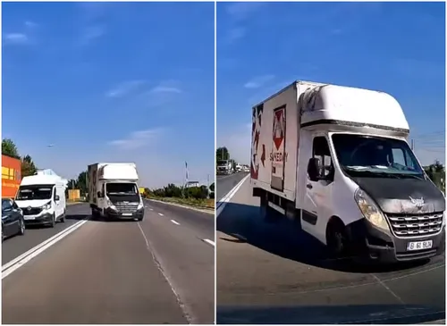 VIDEO | "Mulțumesc lui Dumnezeu că sunt în viață!" Secunda în care un curier țâșnește cu duba pe contrasens, pe Centura Capitalei, cel mai dezbătut coșmar în traficul de la noi