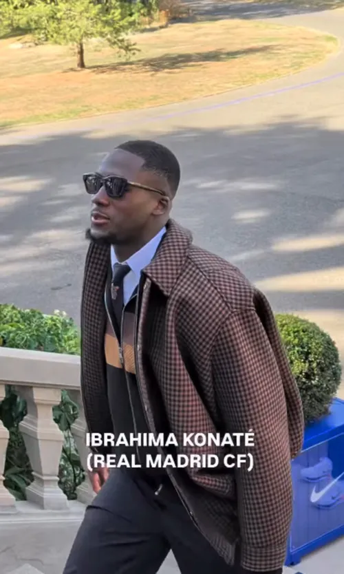 Ibrahima Konate, la baza sportivă de la Clairefontaine. Foto: captură Instagram/equipedefrance