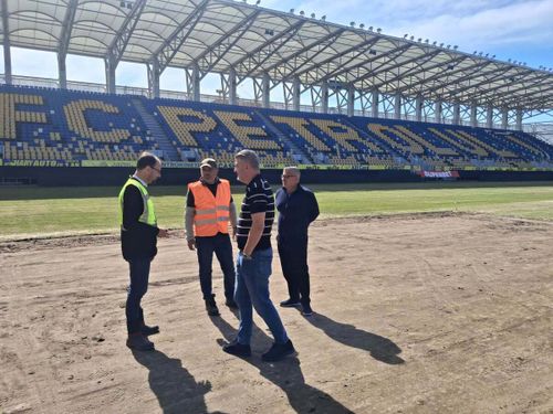 Îmbunătățirile aduse infrastructurii de sport din Ploiești / foto: Facebook/Mihai Polițeanu