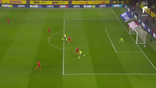 Gafa lui Virgil Ghiță la golul Suediei. Foto: captură Antena 1