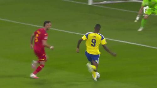 Gafa lui Virgil Ghiță la golul Suediei. Foto: captură Antena 1