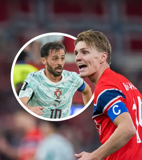 „Nu înțeleg ce a vrut să facă”   FOTO.  Martin Odegaard, furios pe Bernardo Silva, după  Norvegia - Portugalia:    „E păcat că unii se comportă așa”