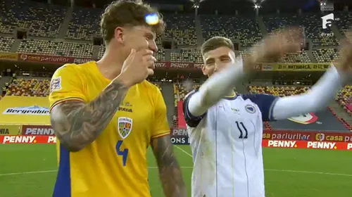 România - Bosnia. Coubiș râde cu Lukic după umilința de pe Arena Națională. Foto - captură Antena 1 (10).jpg