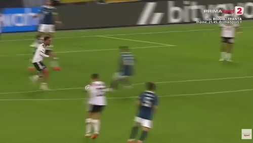 Golul care a decis partida Germania - Grecia. Foto: captură Prima Sport