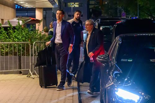 Răzvan Burleanu și Mihai Stoichiță au ajuns în Polonia. Foto: Raed Krishan/GOLAZO.ro