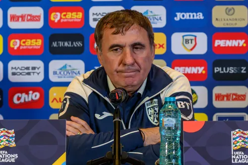 Gică Hagi, înaintea meciului cu Polonia. Foto: Raed Krishan/GOLAZO.ro