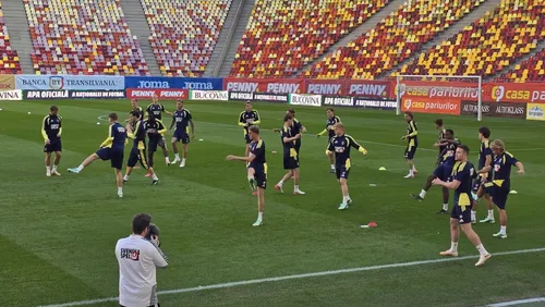 Suedia a făcut antrenamentul oficial pe Arena Națională (foto: Theodor Jumătate/GOLAZO.ro)