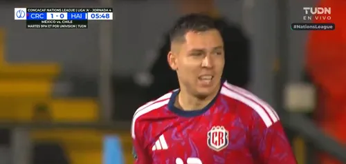 Costa Rica - Haiti 2-0. Carlos Mora a marcat un gol, în minutul 6. Foto: captură X/@TUDNUSA