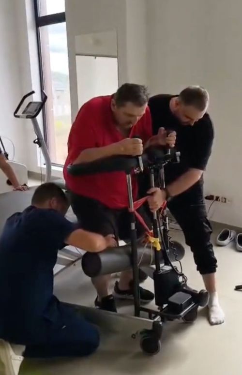 Marcel Coraș, transformare fizică șocantă, la 4 luni după AVC (FOTO: captură TikTok @Auxologico President)