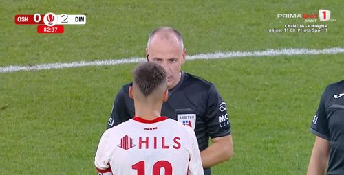 Sepsi - Dinamo. Partida întreruptă pentru scandări xenofobe Foto captură VIDEO Prima Sport .jpeg