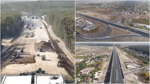 VIDEO | Cum merg lucrările pe Lotul 1 A0 Nord, unde stadiul fizic este de 82%. Vremea va fi un factor decisiv pentru finalizarea tronsonului și deschiderea circulației