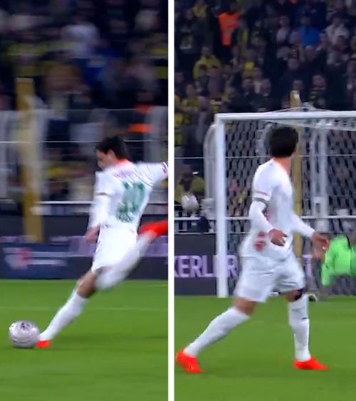 Ederson a respins cu greu  Ianis Hagi, aproape de un gol spectaculos, după  un șut de la 25 de metri