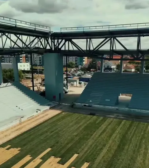 De ce lipsesc colțurile  Vicepreședintele ANS a explicat  forma neobișnuită  a noului stadion din Timișoara: „A fost nevoie să le tăiem”
