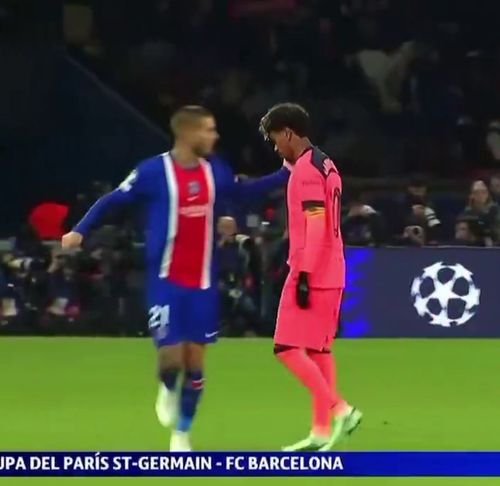 Moment viral în PSG - Barca   FOTO  Lucas Hernandez și Lamine, protagoniști: „Yamal  o să verifice și sub pat,  la hotel”