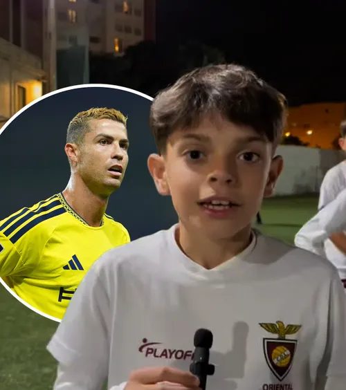 Ronaldo i-a ajutat să câștige pariul   VIDEO.  Portughezul a răspuns provocării unor copii și le-a  îndeplinit dorința