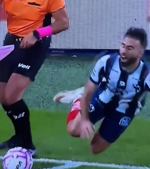 „Faultat” de arbitru!   VIDEO.  Moment incredibil. Jucătorul  a lovit asistentul,  apoi s-a prăbușit pe gazon și a protestat