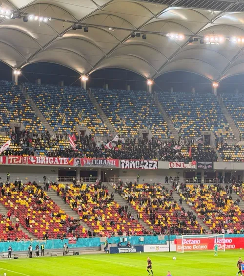 Cupa României nu i-a scos din case   FOTO.  Dinamo - Chindia cu  tribunele aproape goale  pe Arena Națională!