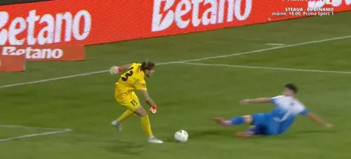 Gafa lui Batubinsika la golul marcat de Gloria Bistrița / foto: capturi Prima Sport