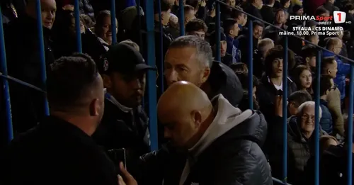 Mihai Stoica, implicat într-o dispută la finalul meciului de la Bistrița / foto: capturi Prima Sport