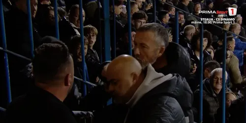 Mihai Stoica, implicat într-o dispută la finalul meciului de la Bistrița / foto: capturi Prima Sport