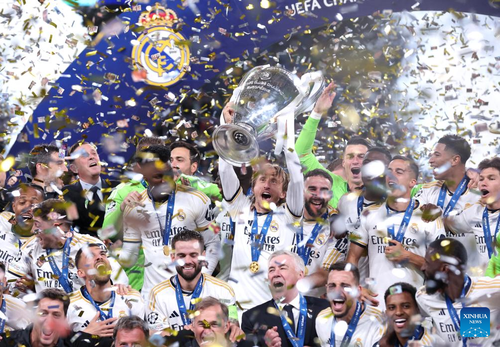 EUROPEAN DOMINATION   Real Madrid  win their 15th Champions League trophy