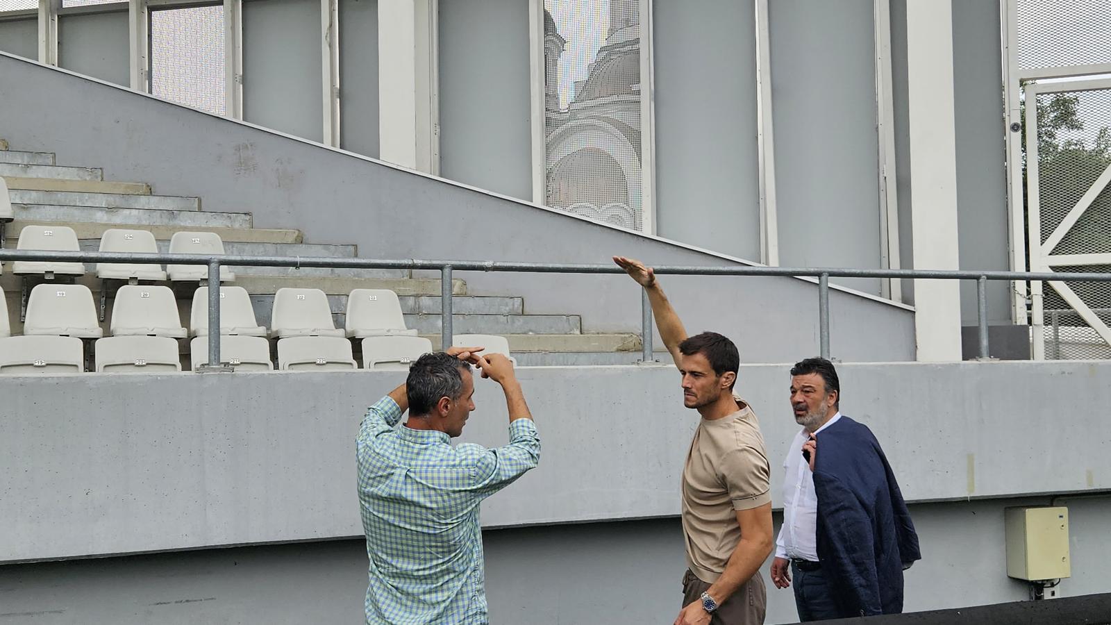 Andrei Nicolescu azi pe stadionul „Arcul de Triumf”