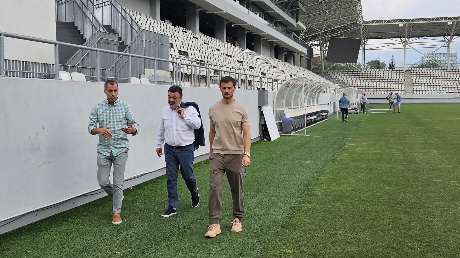 Andrei Nicolescu azi pe stadionul „Arcul de Triumf”