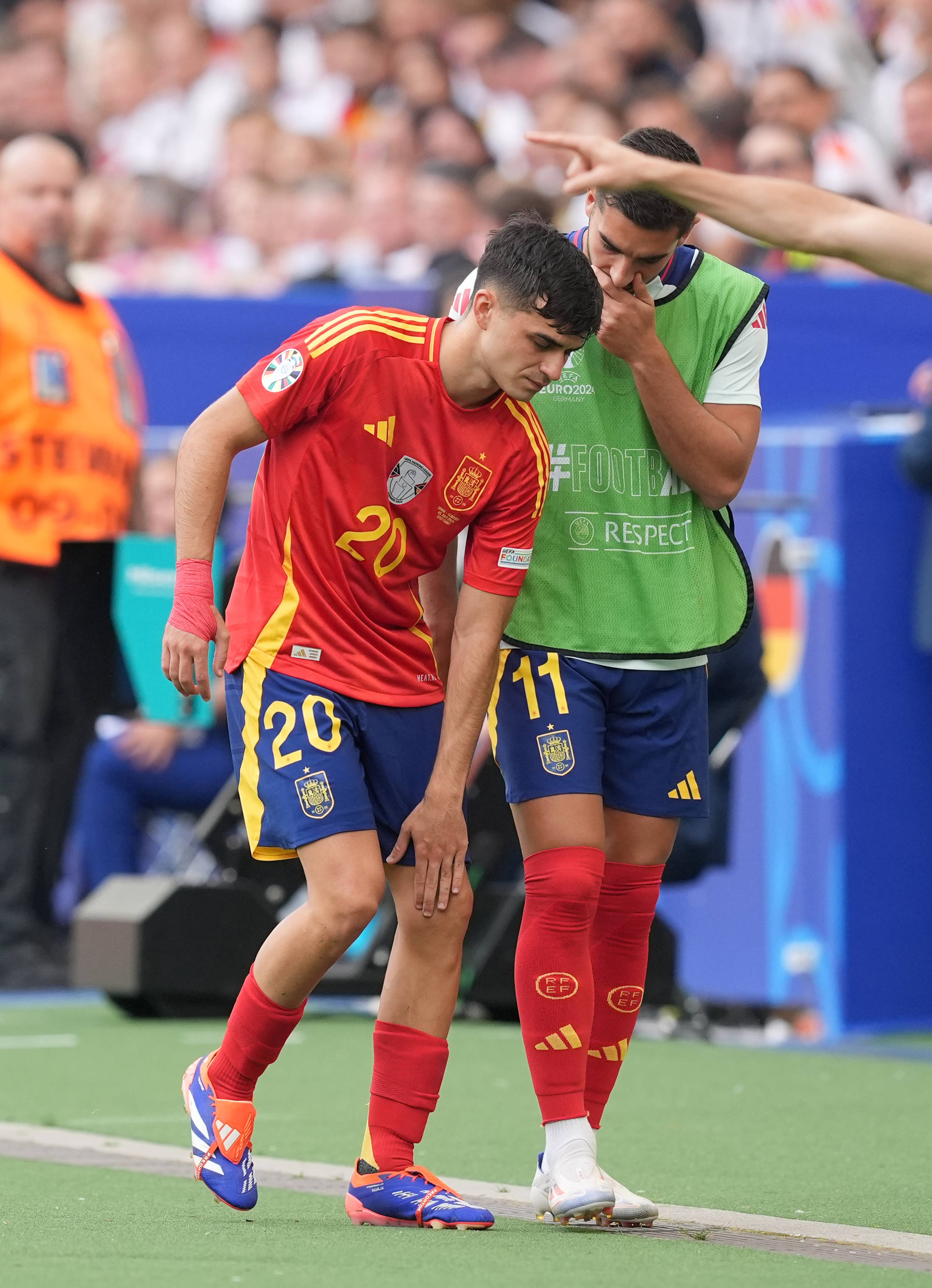 Decimați Efectele victoriei cu Germania: Spania va fi  fără 3 titulari  în semifinale » Ce s-a întâmplat cu „galbenul” lui Morata