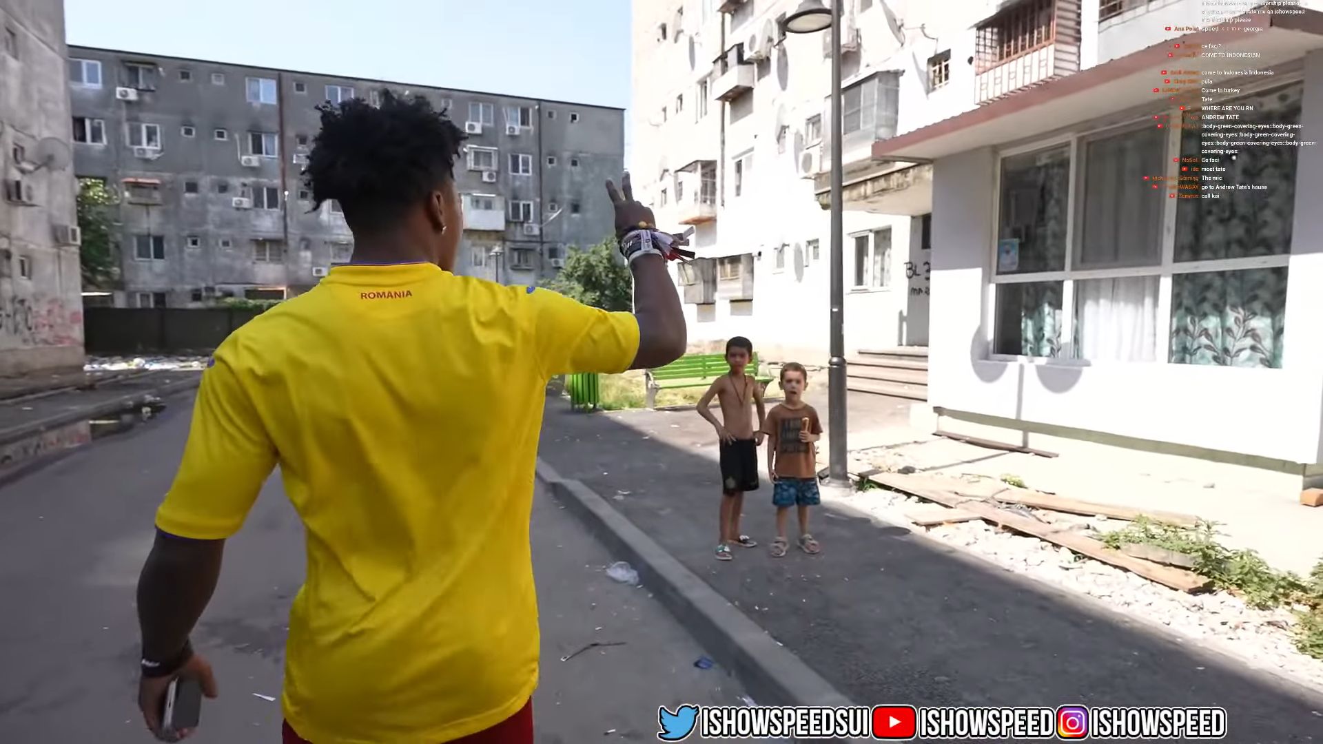 IShowSpeed în București